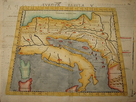 Ruscelli Girolamo (1504-1566) Europae Tabula V 1574 Venezia 